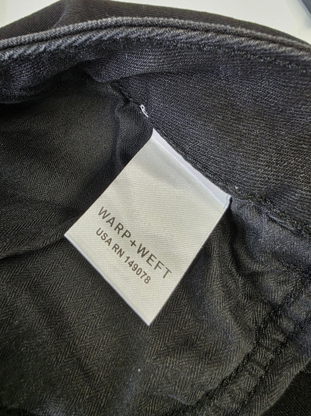 Warp + Weft NCE nice cote Wide Leg inkwell Black Jeans - Picture 7 of 14